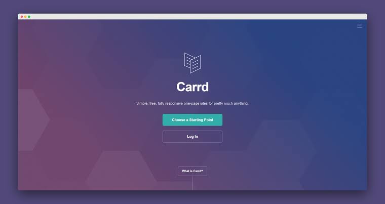 Carrd no code