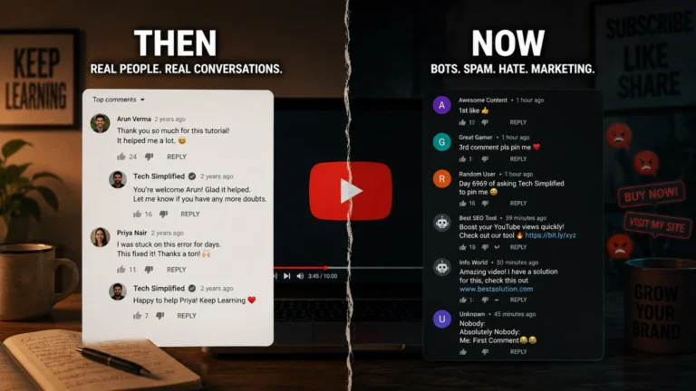 Old YouTube Comment Sections Felt More Human